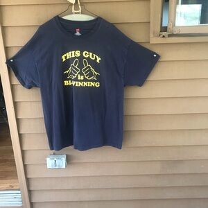 Charlie Sheen New Black and Yellow Short Sleeve Tee